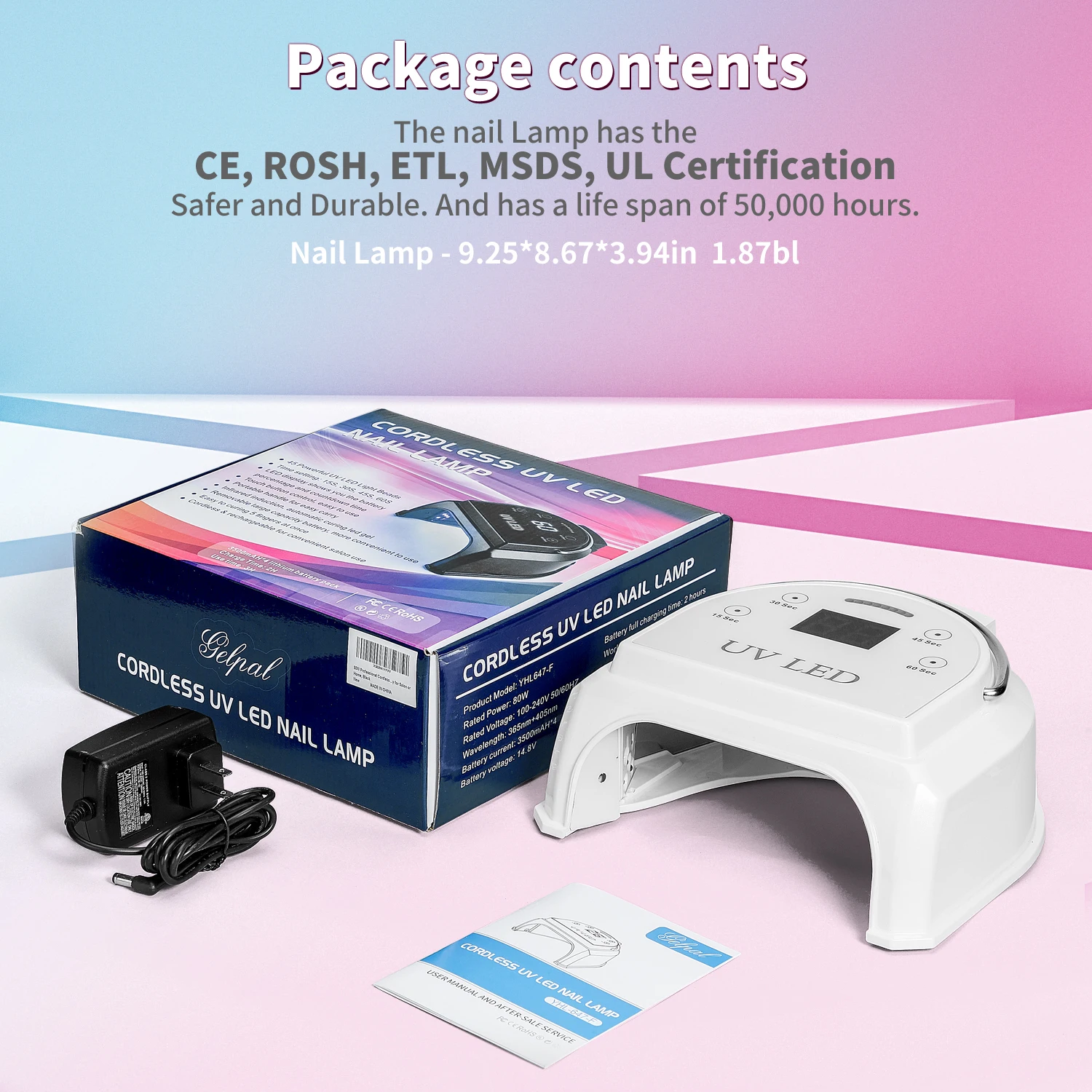 2022 New style nail dryer nail dryer uv led lamp uv lights for nails dryer  for salon or home use