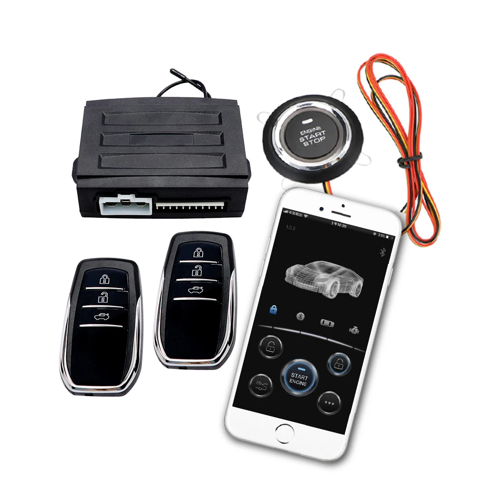 factory price phone app blue tooth universal car remote starter engine SMART KEY push button  start stop system