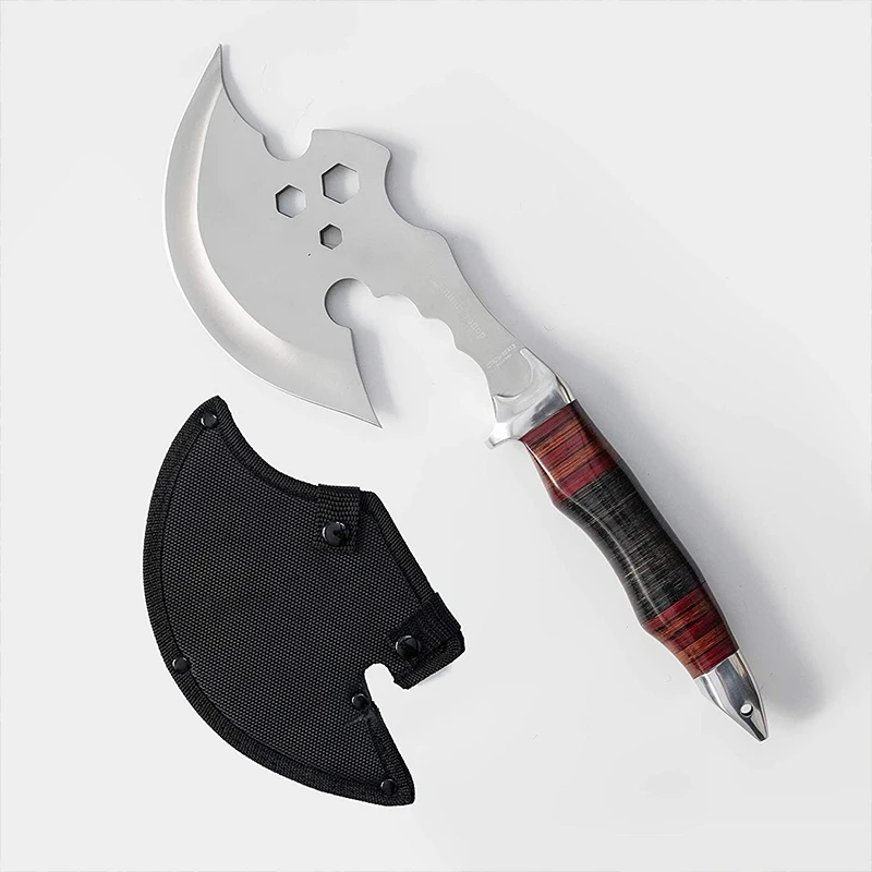 NaZhaoSen V-K Multi-Tool Axe Axe Multi-Purpose Outdoor Tactical High Harden Stainless Steel Hunting Axe