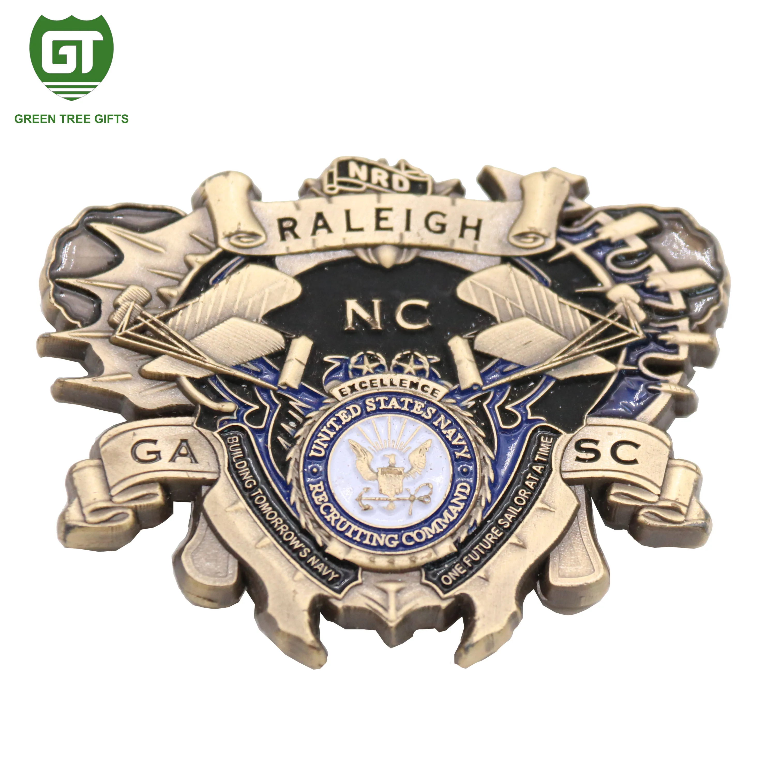 Promotion custom design 3D challenge coin custom Boston souvenir metal coins customs