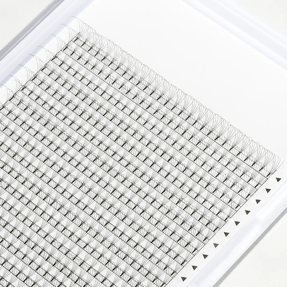 
XL Large Trays Premade Fan Short Steam Lashes Wholesale 12 16 Rows Matte Black Eyelash Volume 5D 6D with Private logo 