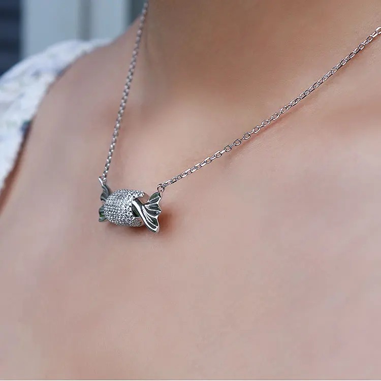 Surprise Box Fashion Jewelry Choose The Gospel Of People With Difficulties Brass AAAAA ZIrcon blind Necklace Box