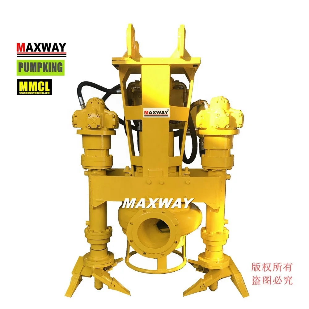 MAXWAY PUMPKING Brand Hydraulic Submersible Dredge Pump for Gold with Agitator