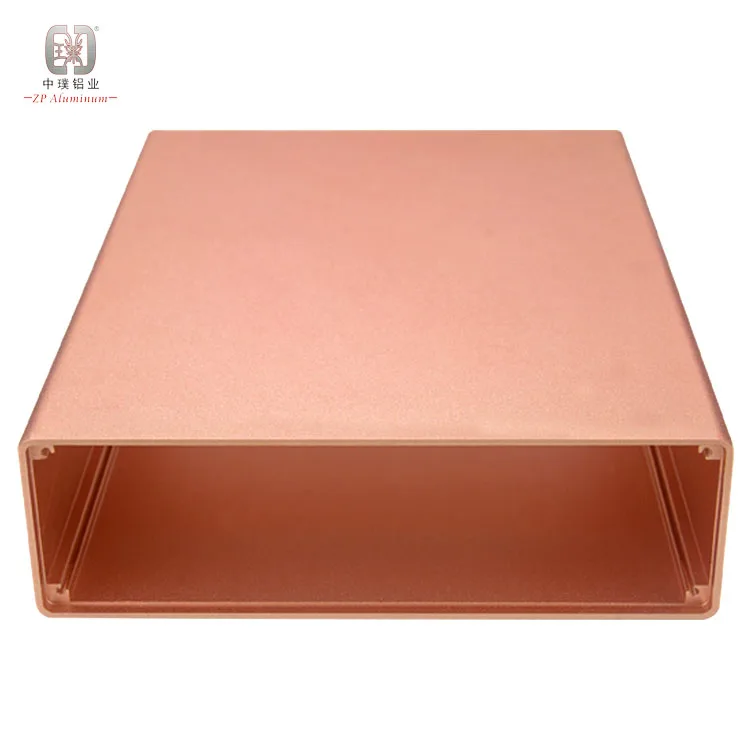 Custom extruded aluminum box square electronic enclosure project box case