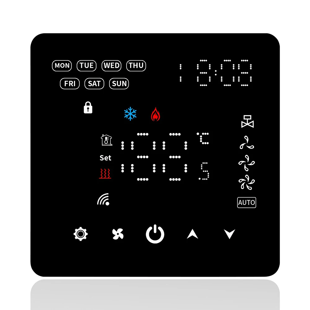 Modbus Fan Coil Room Temperature Controller WIFI FCU Thermostat