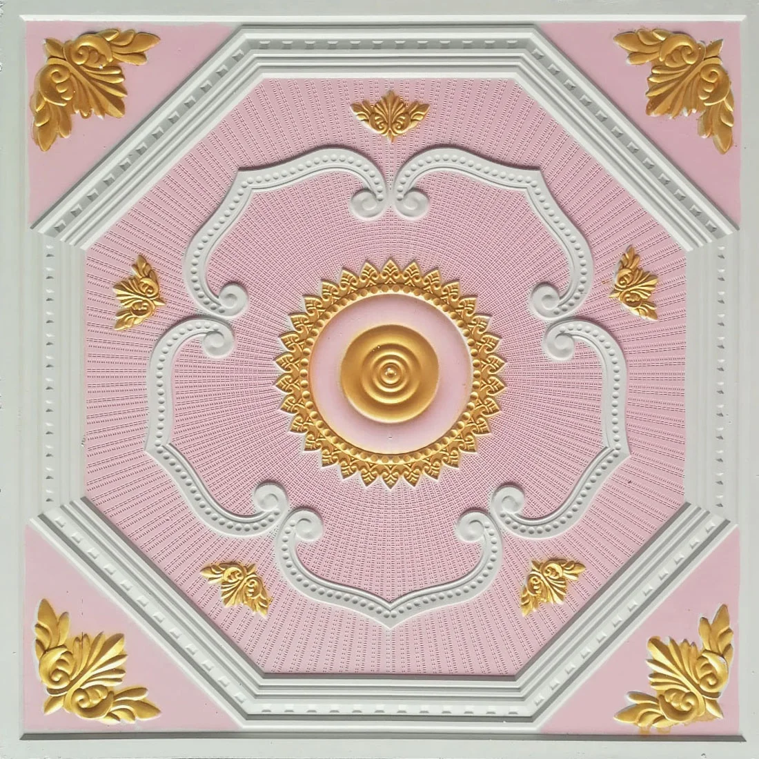 Square Edge Heat Insulation Function GRG Gypsum Tiles/Glass Fiber Reinforced Plaster Ceiling