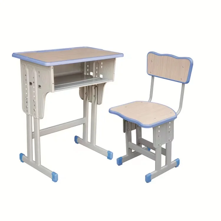 School Furniture Set Adjustable Height Classroom Desks & Chairs for Students Modern primary high school student table and chair