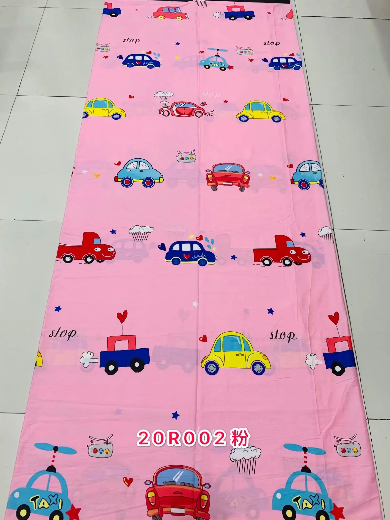 Hot sell low price cartoon design 100% egptian cotton print fabric bedsheet set for children bedroom bed