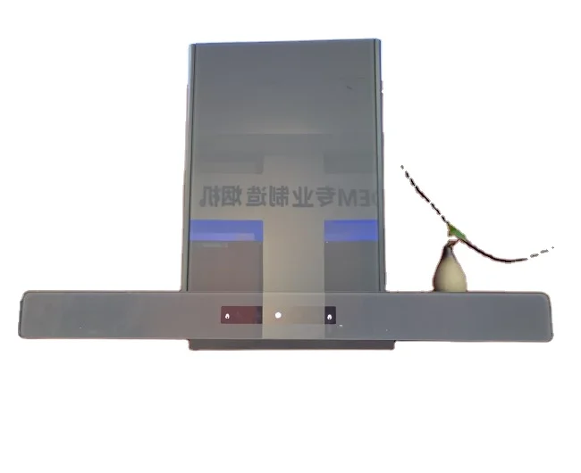 Good Price Chimney Cooker Hood Painted Round Corner Processing Most Popular Fashion Gray Electric Stainless Steel Wall Mounted