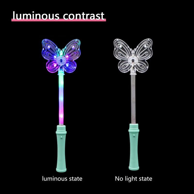 New 8 LED Butterfly Glow Sticks Concert Party Flash Wands Glow in Dark Light up Led Butterfly Glow Stick