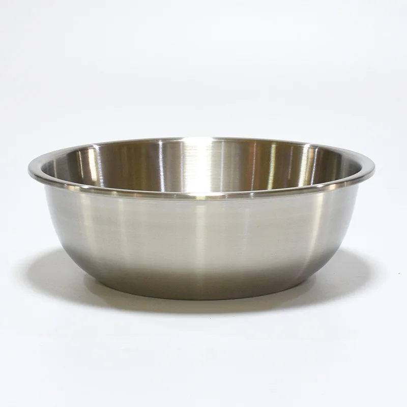 Wholesale kitchenware 304 stainless steel soup bowl 14-32cm high-capacity mixing bowl