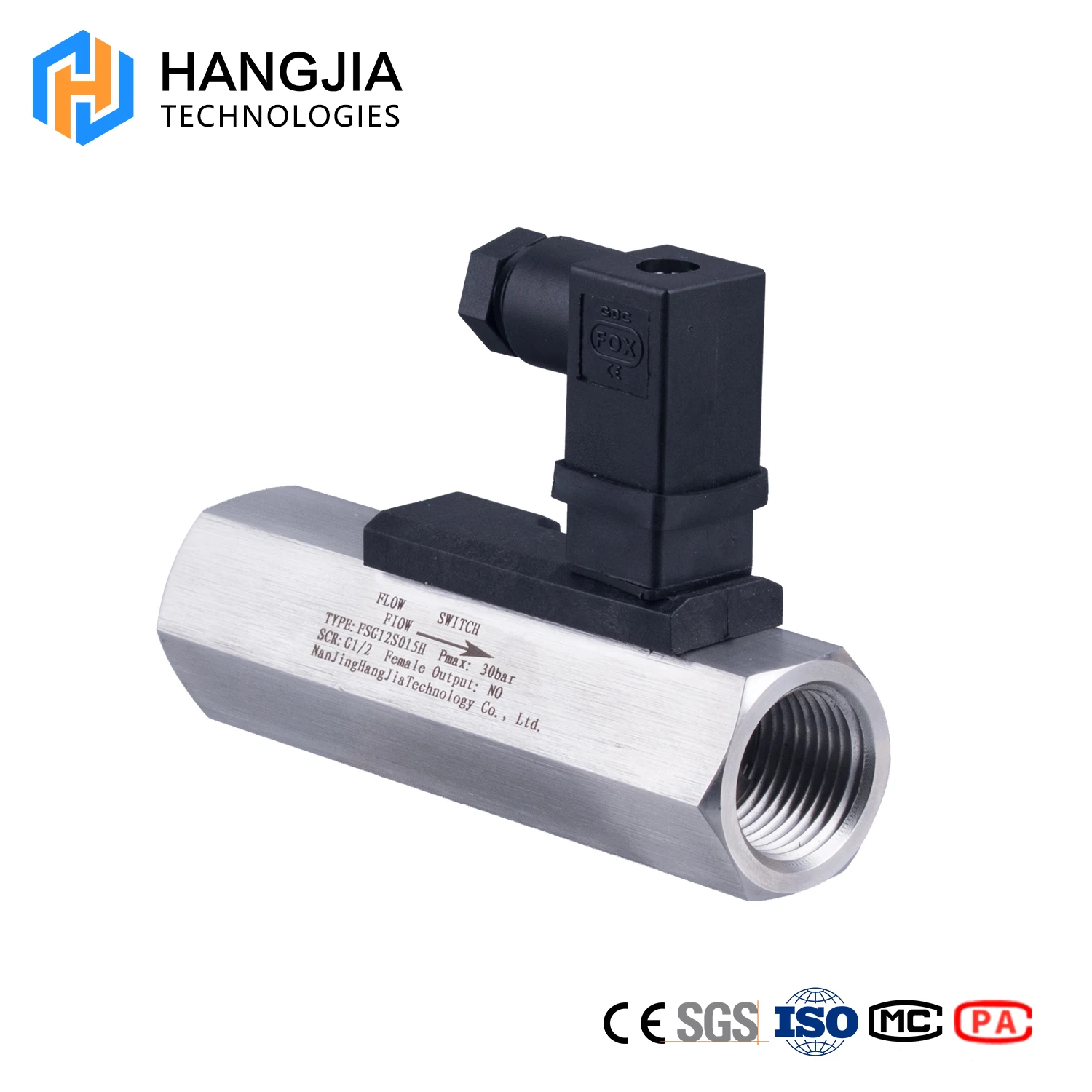 Normal open12v  magnetic reed switch sensor water flow water pressure switch flow switch