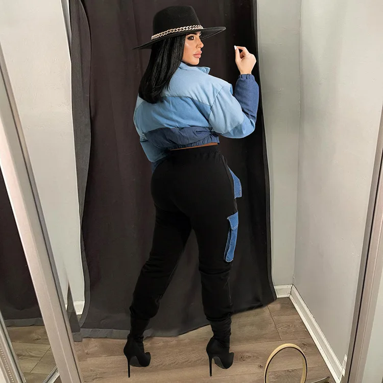 2021New Woman Coats Fashionable Long Sleeve Fancy Sexy Windbreaker Trench Puffer Coat Women Lapel
