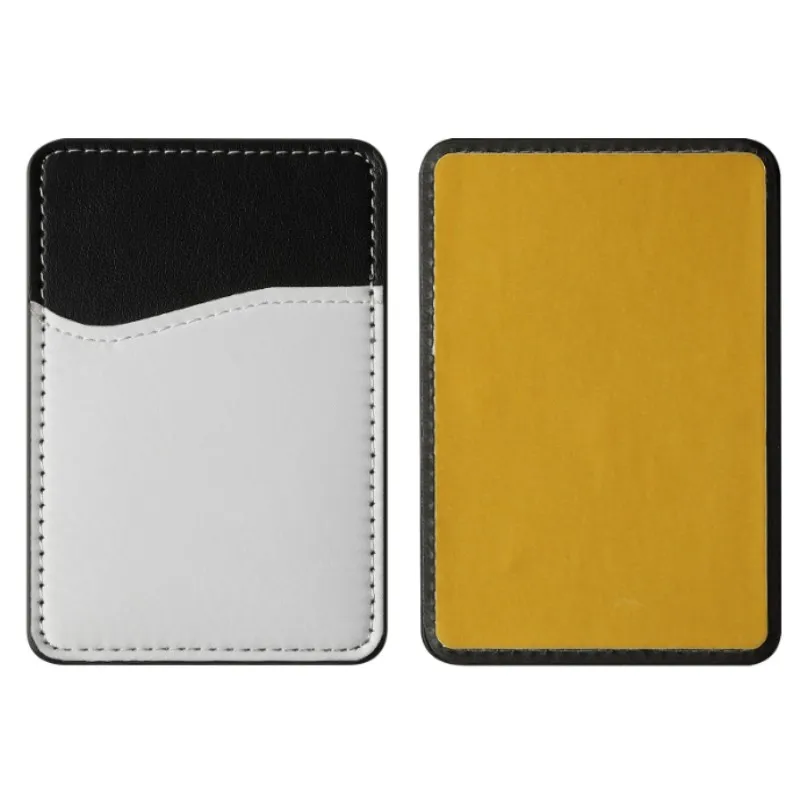 Wholesales DIY Photo Printing Phone Credit Card Cover Sublimation Blank Stick Phone Card Holder pocket