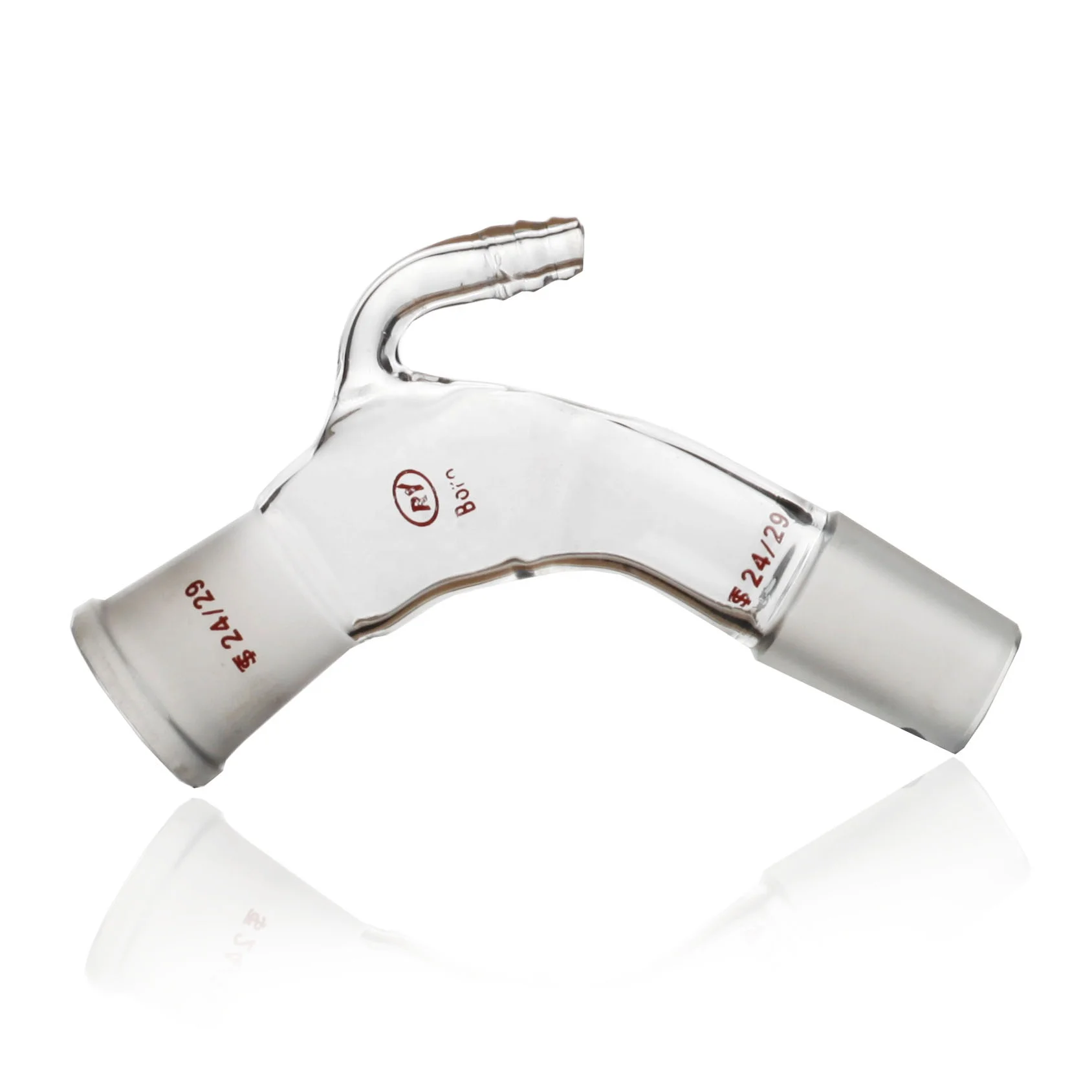 Lab Chemical Glassware Hose Connection,Ground Joint Gas Inlet Adapter