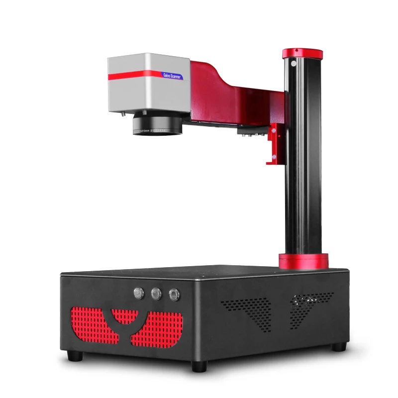 Mini Metal Engraver 20W 30W Fiber Laser Pet Tag Name Plate Fiber Laser Marking Machine
