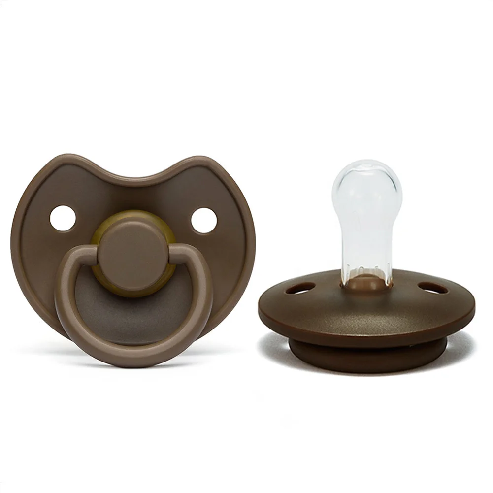 High Quality Cutely Pig Face Shape Sage Color Premium Soothers BPA-Free Baby Silicone Pacify
