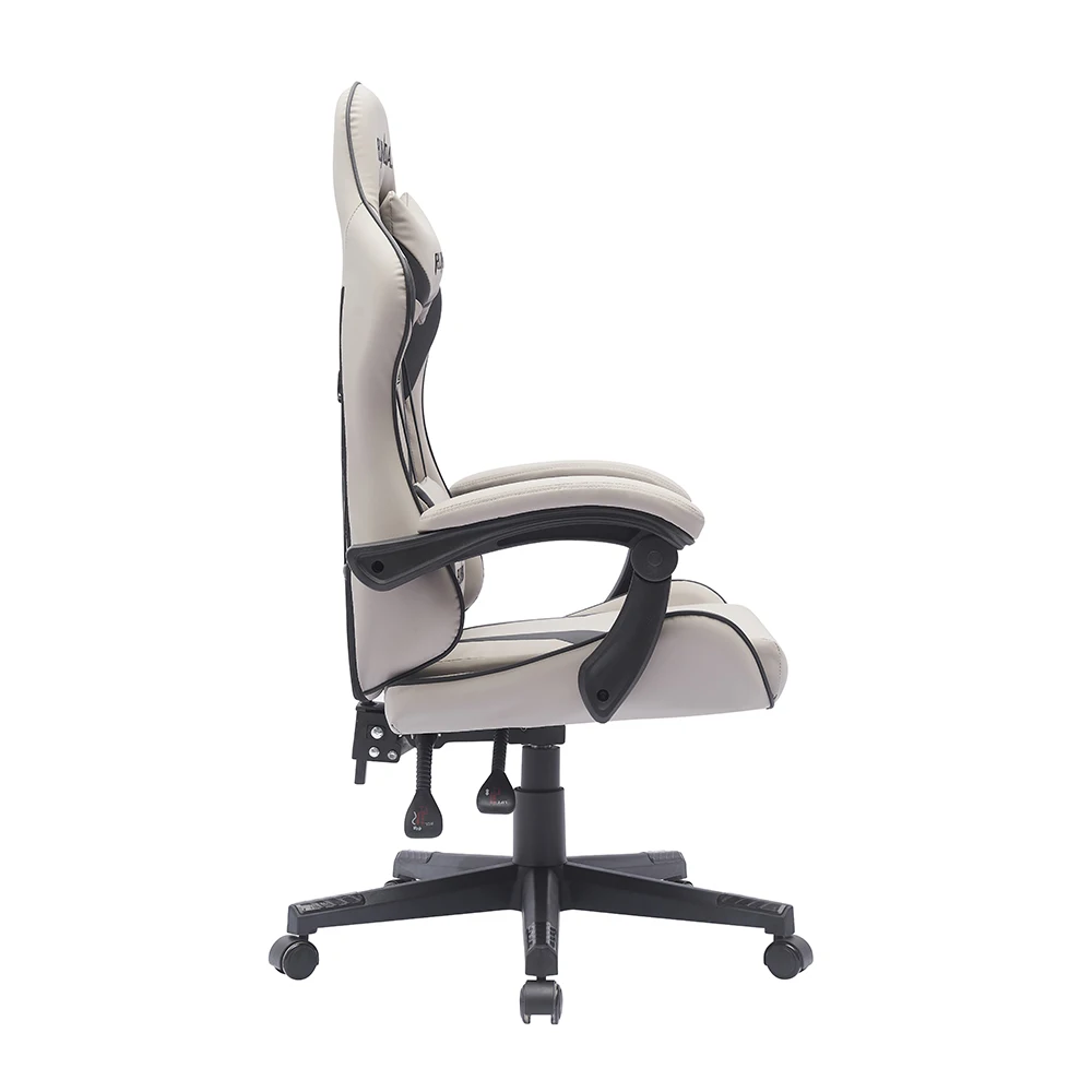 High Quality Linkage Armrest Silla Gamer White Leather Computer Gaming Chair