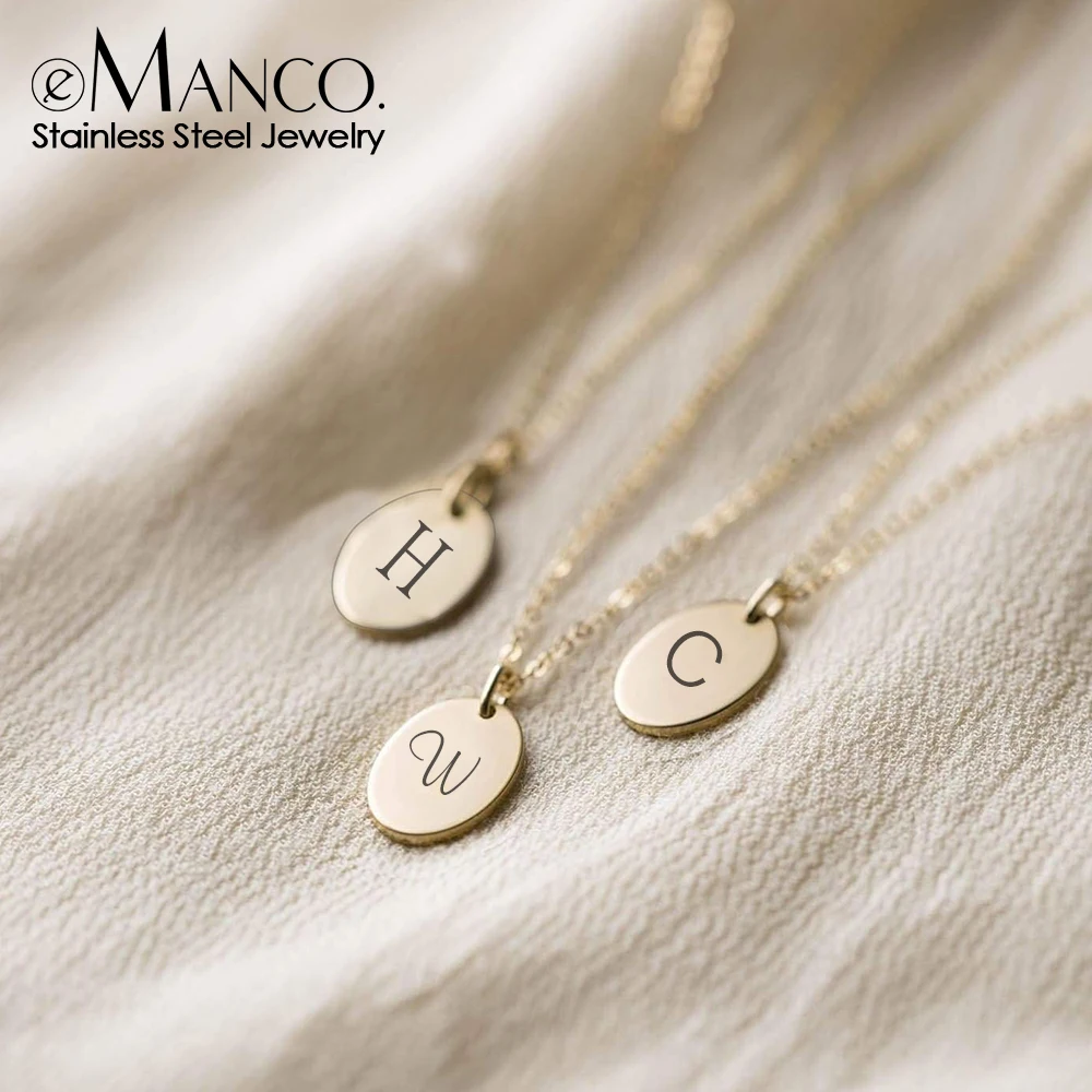 eManco Engrave Laser Letter Pregnant Pendant Necklace Wife Mother Day Gift Kids Love Choker 316 Stainless Steel Jewelry