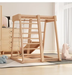 Pikler Triangle Foldable Wooden Climbing Ladders Toys  Indoor Climbing  Frame