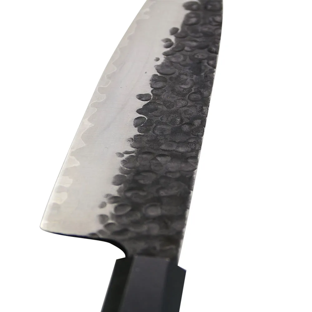 Korouchi Nautural Black Blade VG10 Gyuto Hammer forged chef knife