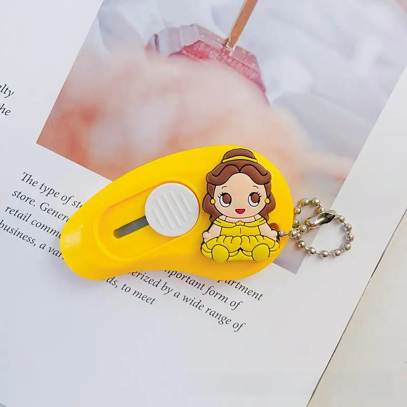 CustomSanrios Kawaii Mini Utility Knife Cute Cartoon Paper Cutter Box Opener Handmade Portable Student Craft Creative Paste Toys
