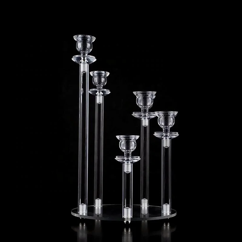 acrylic candle holder wedding decoration props transparent acrylic candle holders restaurants table decorations  candle holders