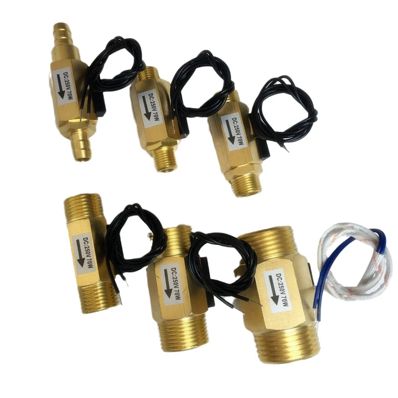 DN25 All Copper Magnetic Water Flow Inductive Switch DN15 Air And Water Flow Sensor DN20