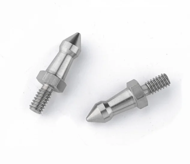 1/4 3/8 M8 Screw Tripod Foot Nail Stainless Steel Stable standing supporting leg for Camera or flashlight and spotlight