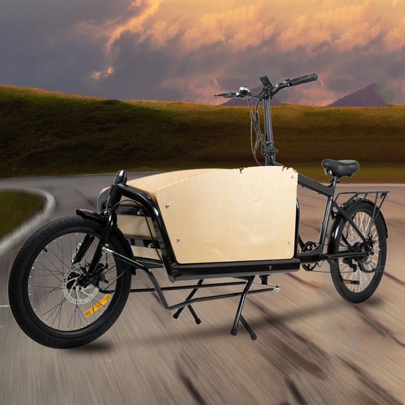 Электрический семейный грузовой велосипед 250 Вт, производство грузового велосипеда, карго-велосипед Otkargo, новый дизайн, грузовой электровелосипед