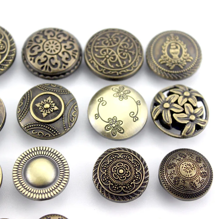 Antique Fasteners Snaps Decorative Snaps Button for Wallet Decorative Closure DIY Leather Crafting Projects Sewing Decoration