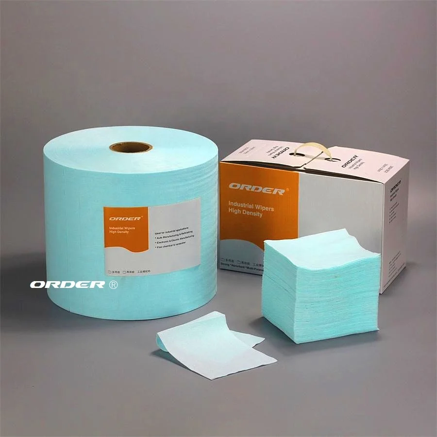 Replace Sontara STA75-06 turquoise quarter folded High Friction Woodpulp PET heavy-duty cleaning wipes