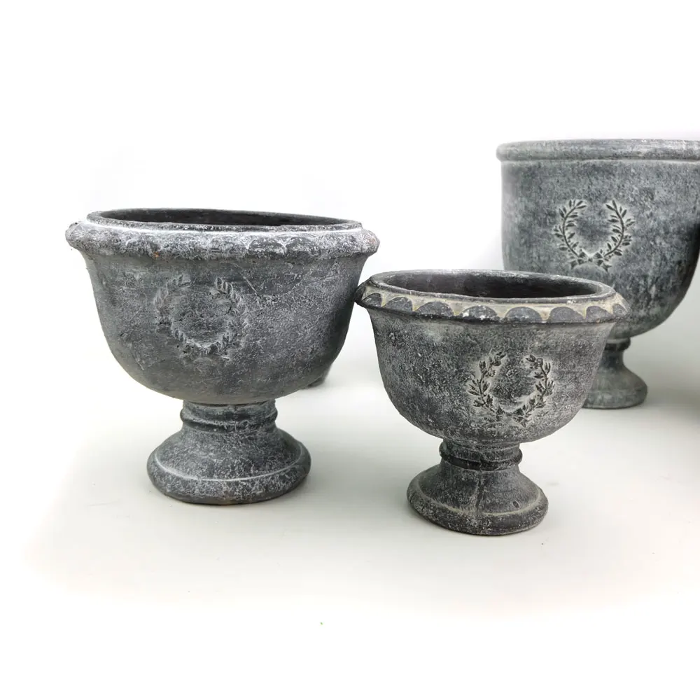 
Multi shape garden urns 