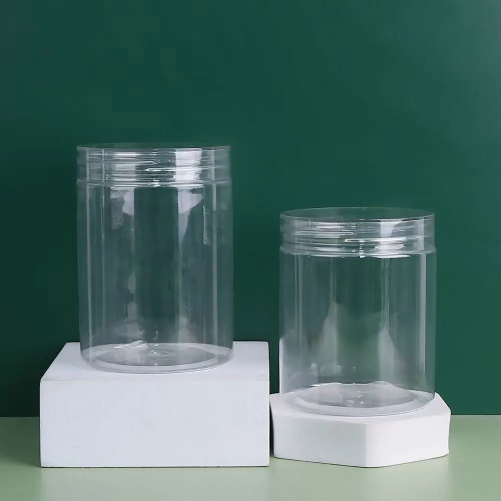 1 oz 2 oz 12 oz 1 kg clear plastic jars with clear lids