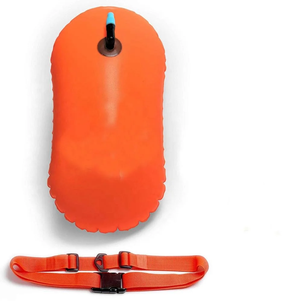 Custom Logo Outdoor Safety PVC Waterproof New Air Bag Floating Dry Bag Aid Swim Tow Buoy for Open Water Swimmers