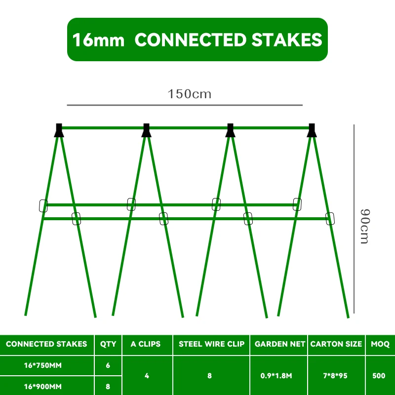 Powder Coated Tomato Spiral Wire Stakes Metal Growing Spiral Wire Support for Garden
