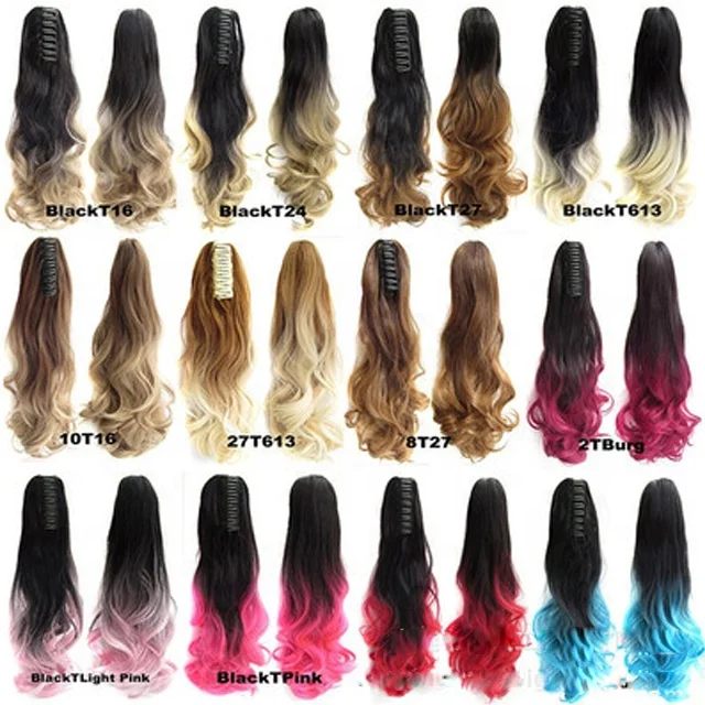 Virgin Human Hair Brazilian Hair Ponytail Claw Clip Wrap Human Ponytail Extension