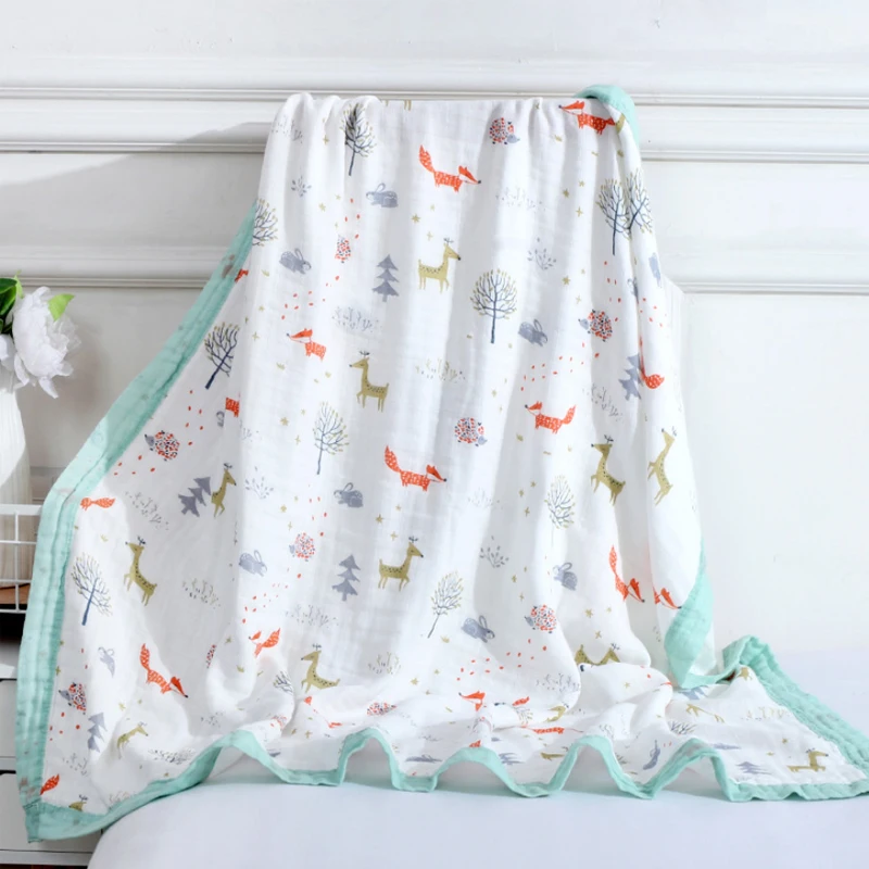 Good selling private label solid color blanket newborn printed extra soft eco friendly baby 100% bamboo cotton muslin swaddle
