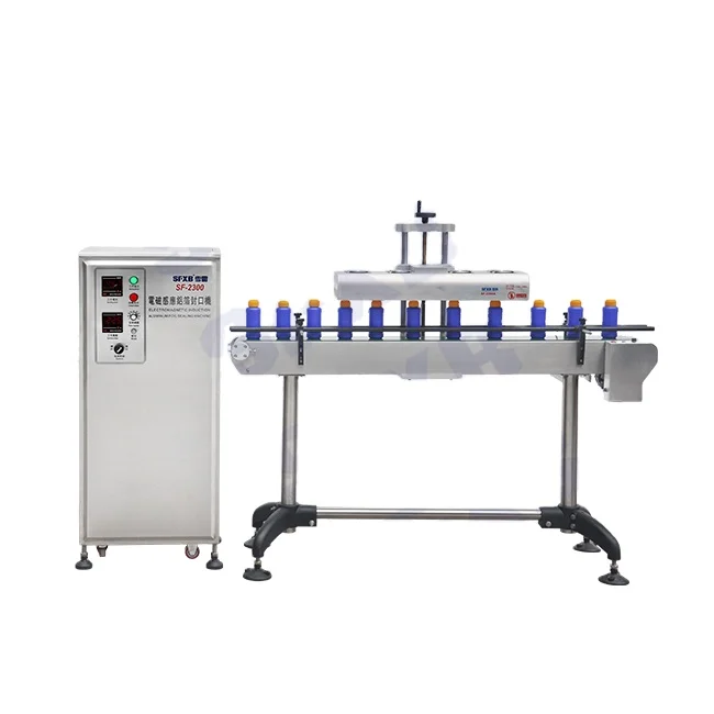 SF-2300 запечатывания алюминиевой фольги машина для бутылки запайки цена бутылки запайки пластиковых пакетов
