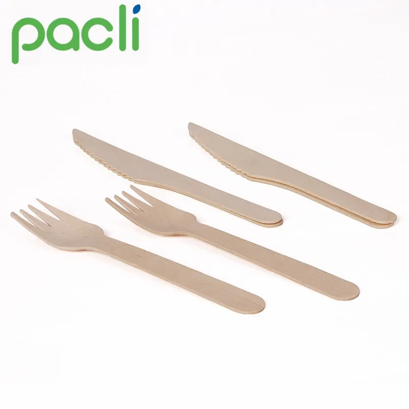 OEM Pp/ps/pla/wooden/bamboo Flatware Cutlery Sets flight Plastic Spoon Fork and Knife Kit disposable Packs