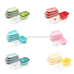 Collapsible Silicone Lunch Box Food Container SW-HS20