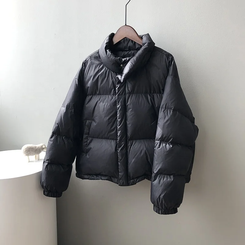 2021 Winter New Korean Style Down Puffer Jacket Women Loose And Thick Outdoor Casual Warm Down Jacket Women