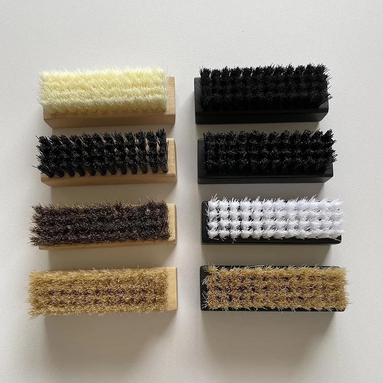 Pig Hair Horse Hair PP Wire Nylon Wire Wave bristle OEM Boot Football Basketball Wooden Sneaker Shoe Cleaning Polishing Brush