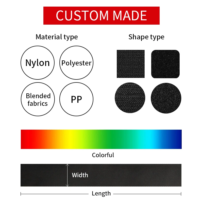 30mm 38mm 50mm Soft Material Garment Home Textile Usage Hook And Loop On One Side