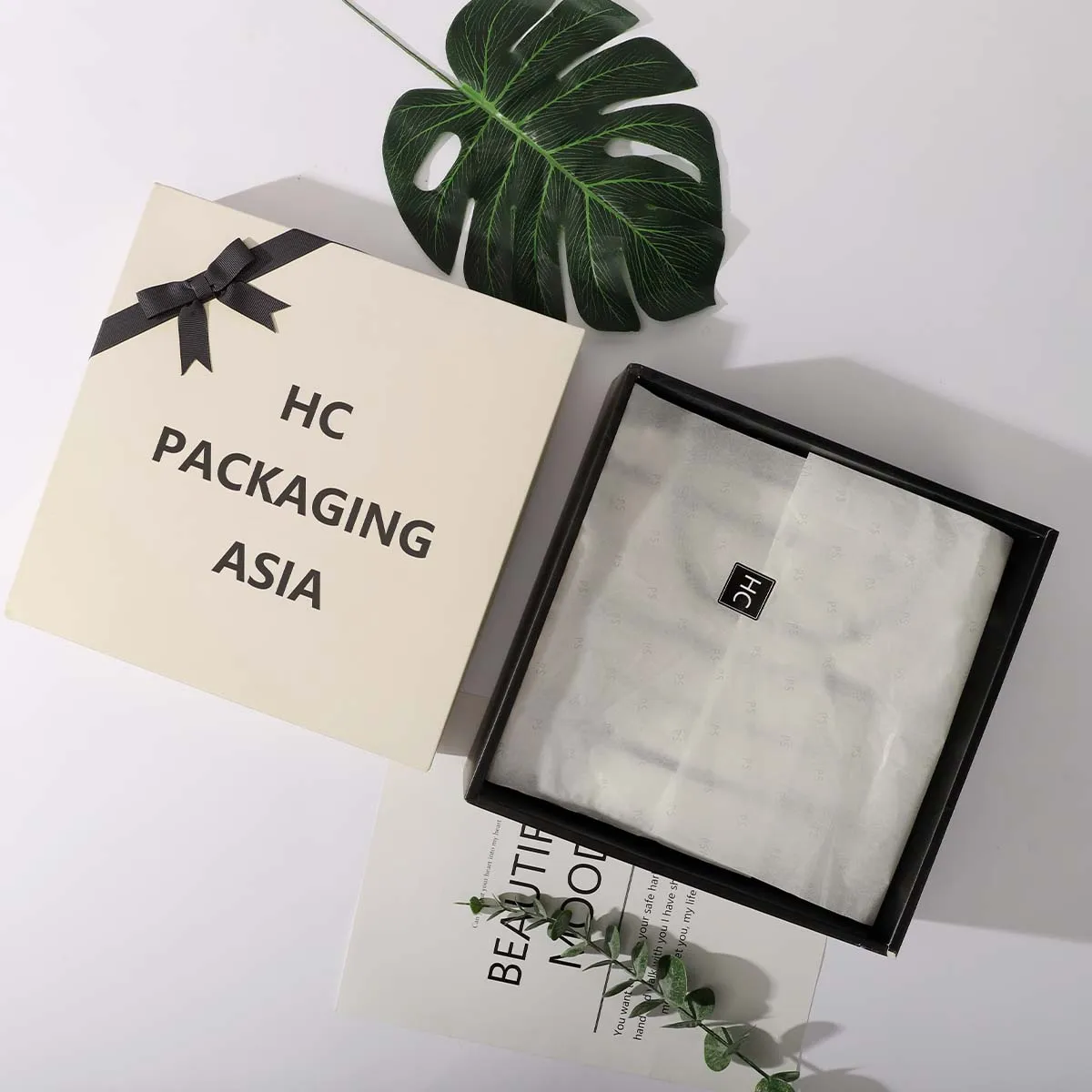 Custom Logo Printed Gift shirt Box Glad Rags Luxury clothing box packaging dress with tissue paper and sticker