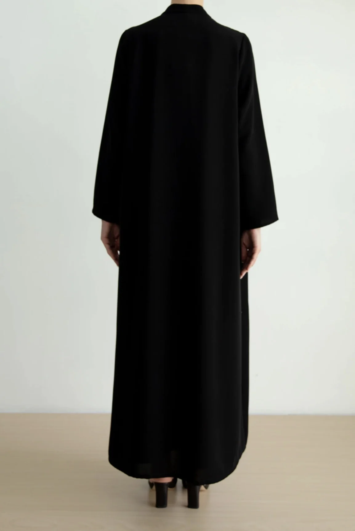 Saudi Arabic White Muslim Abaya Dress Long Sleeve Abaya Dress