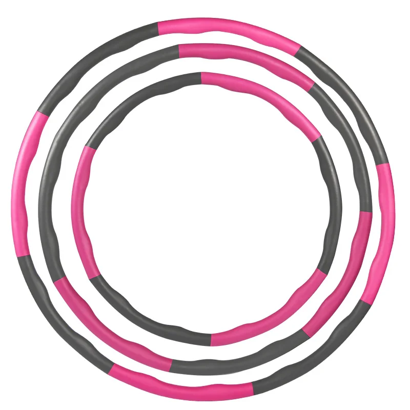 
Hula Detachable Multiple Colour Hoop 8 Knots Digital Weighted Hulas Hoop 1 2kg 