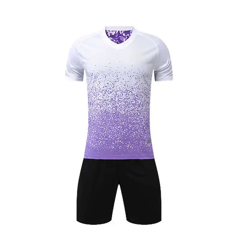 Custom Soccer Jersey Blank Style Sublimation Personalized Customization Sportswear Blue White Soccer Jerseys Kit Soccer