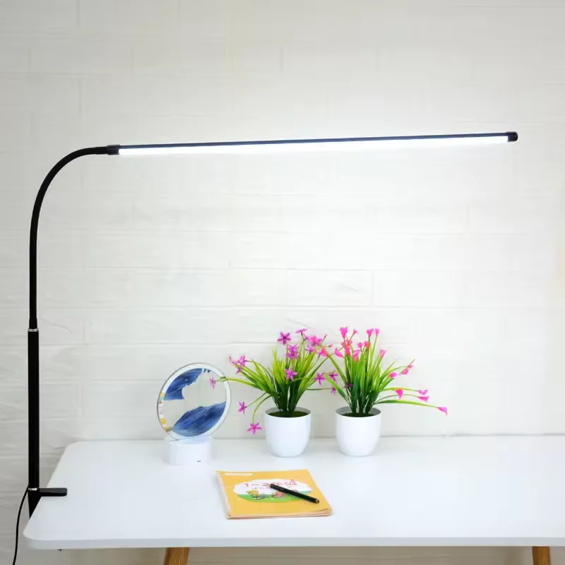 Clip type vertical learning long arm piano lamp high brightness eye protection desktop desk lamp