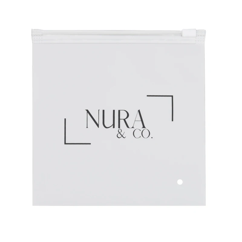 Hot Selling Eco friendly Zipper Resealable Clothes Packaging Frosted Plastic Ziplock Bag